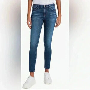 Adriano Goldschmied The Middi Mid Rise Legging Size 31 R. Medium Wash.